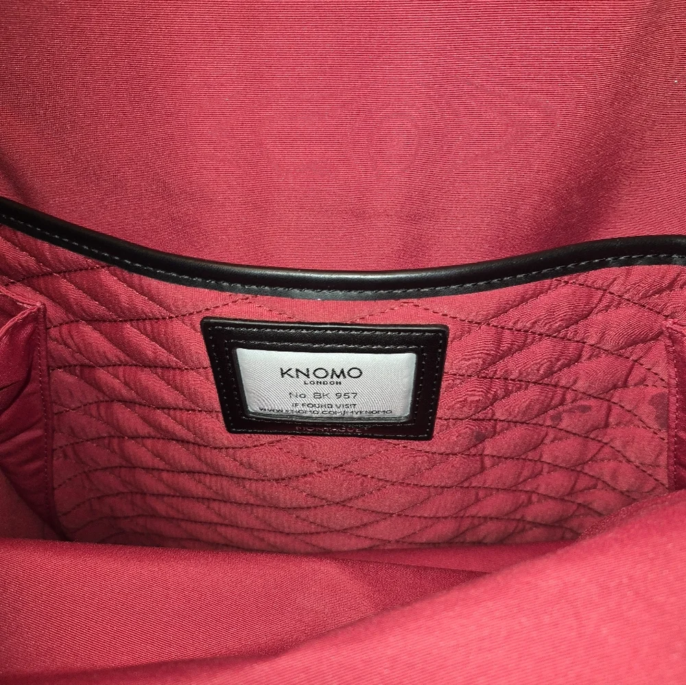 Knomo London Quilted Labtop Backpack, BLUE - Picture 10 of 13